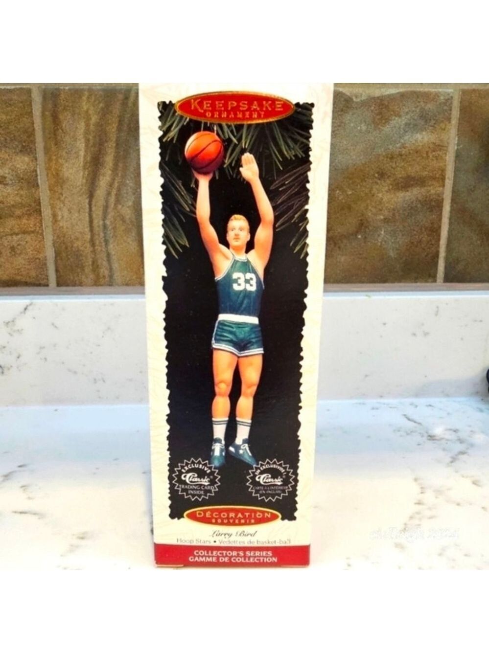 Hallmark Keepsake Ornament Larry Bird Hoop Stars Collector's Series vintage